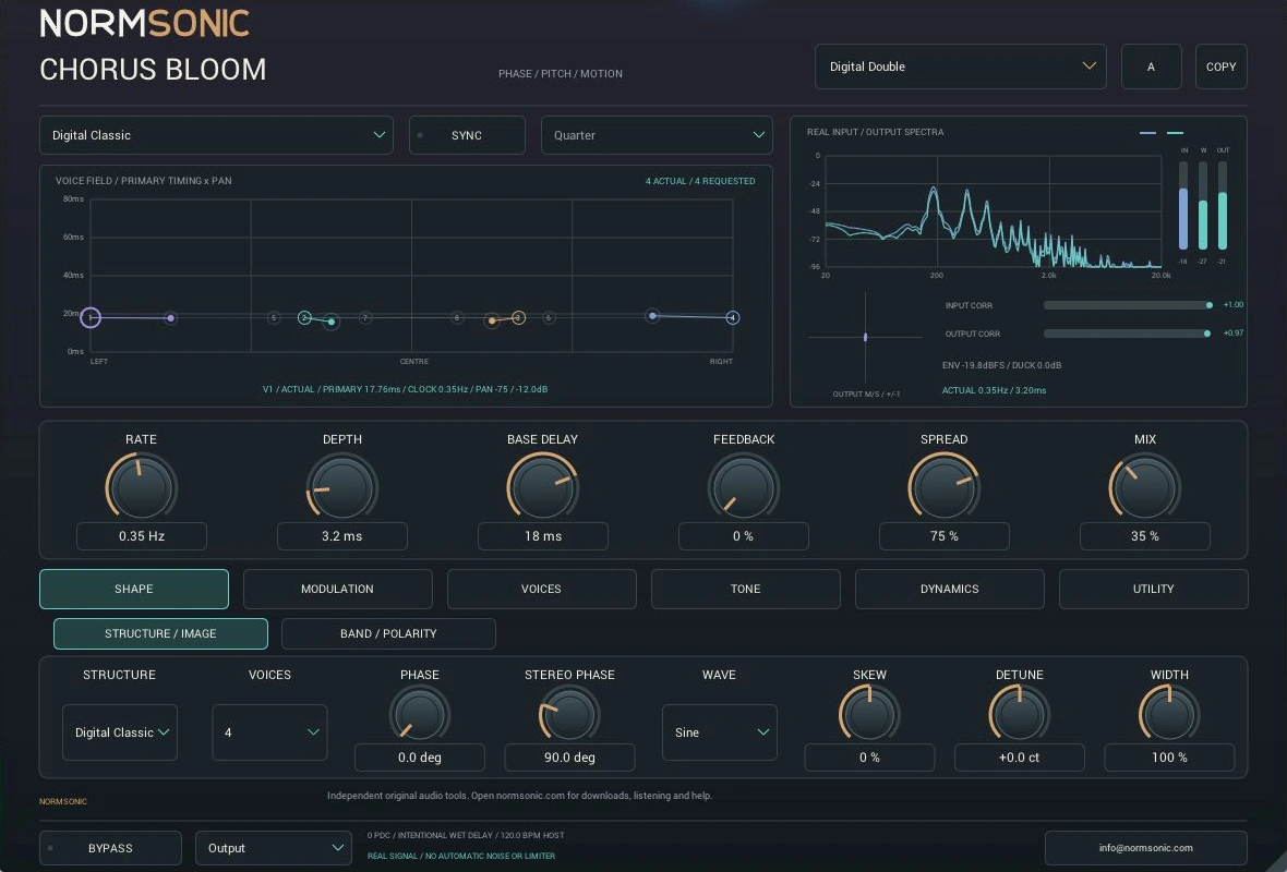 CHORUS BLOOM 0.1.0 actual native interface