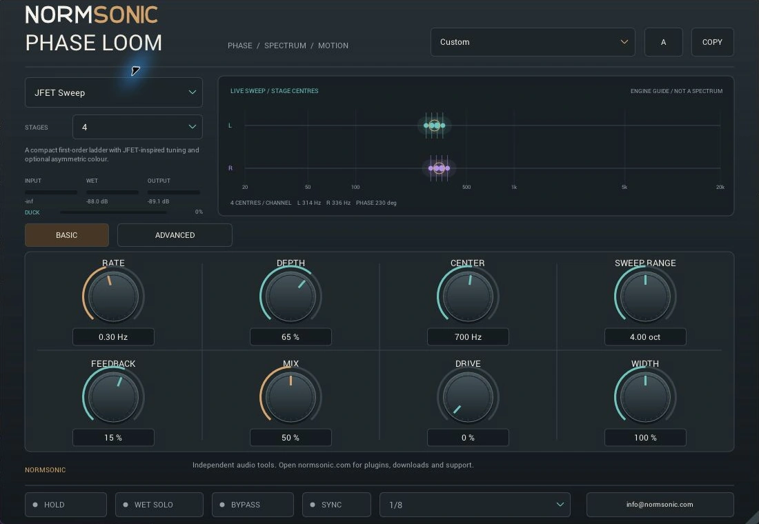 Actual PHASE LOOM 0.1.0 native interface